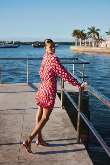CHEMISE À IMPRIMÉ GÉOMÉTRIQUE - Multicolore de Zara - Image 2