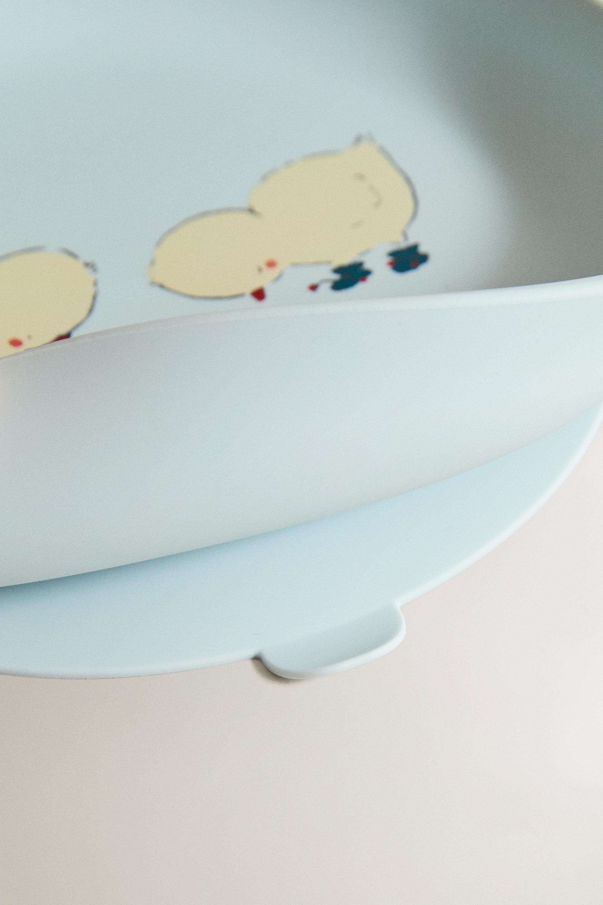 KIDS’ SILICONE CHICK PLATE