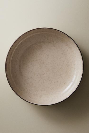 ASSIETTE CREUSE PORCELAINE BORD ANTIQUE - Écru clair de Zara - Image 5