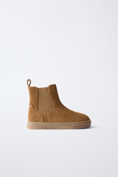 BOT KULIT - Beige dari Zara