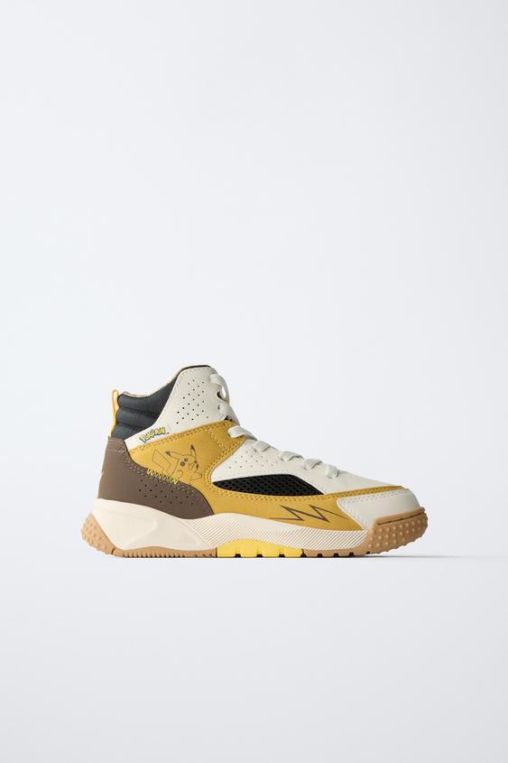 PIKACHU© POKÉMON HIGH-TOP SNEAKERS - Mustard de Zara - Imagen 0