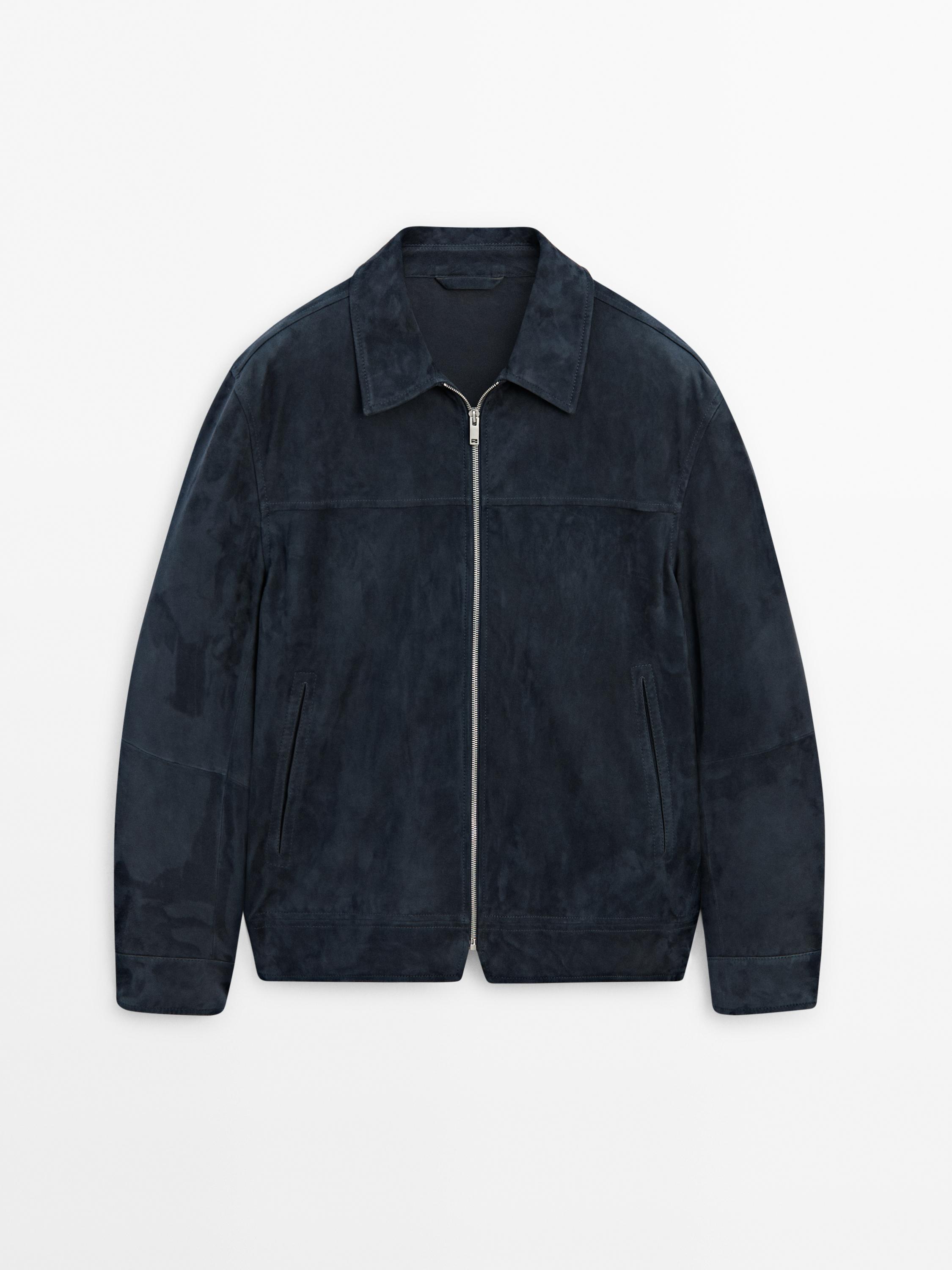 Suede leather jacket with faded detail | ZARA United States Suede leather jacket with faded detail | ZARA United States