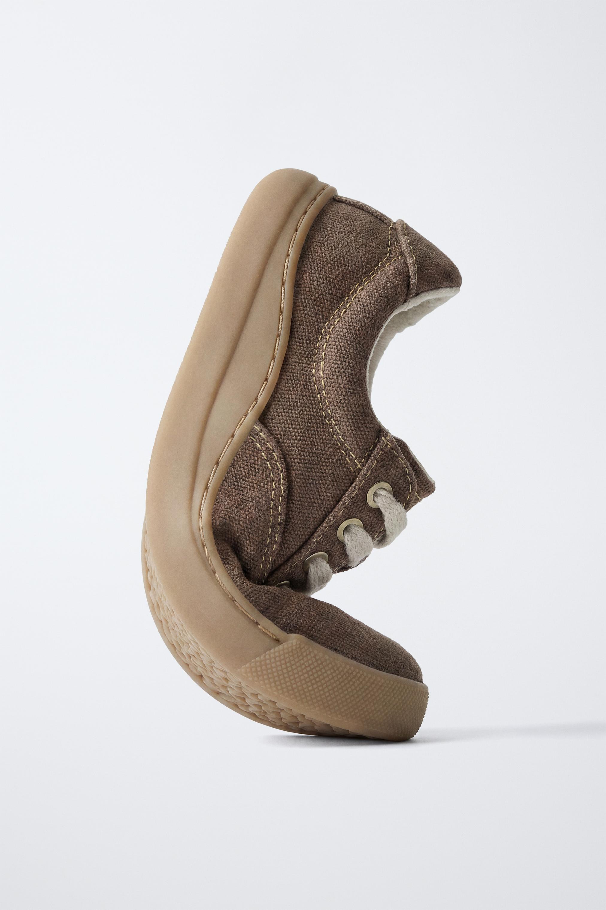 Детские кроссовки Zara LACE-UP SNEAKERS — фото 3