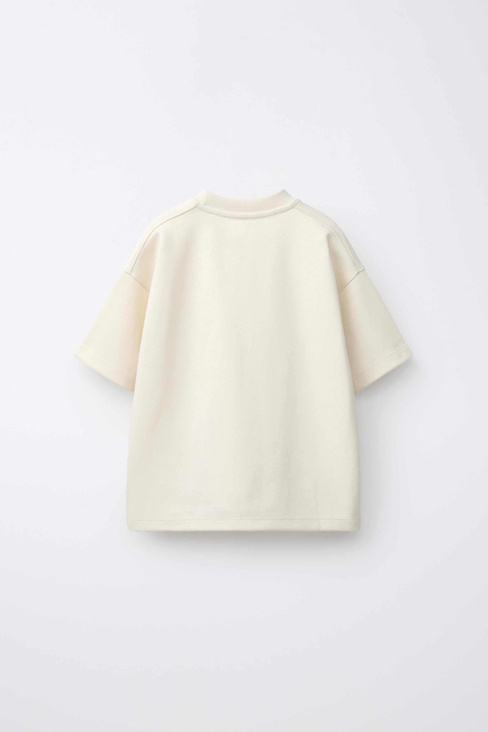 Детские шорты Zara INTERLOCK T-SHIRT AND BERMUDA SHORTS SET — фото 4