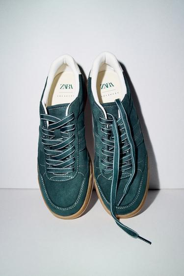CONTRAST TRAINERS - Green by Zara