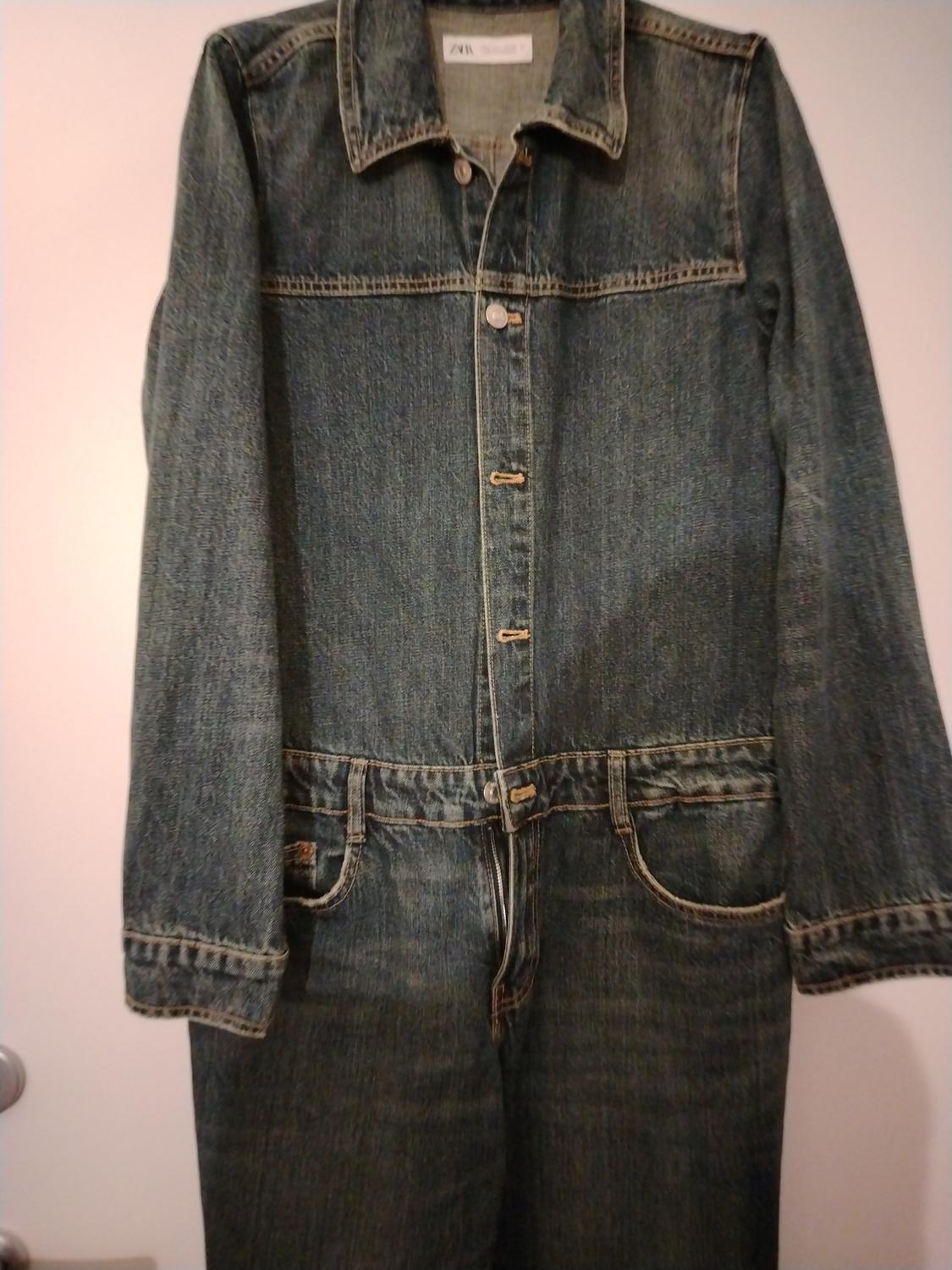 STRAIGHT TRF DENIM JUMPSUIT - Image 3