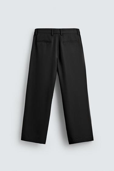 PANTALON COUPE ÉVASÉE - Noir de Zara - Image 8