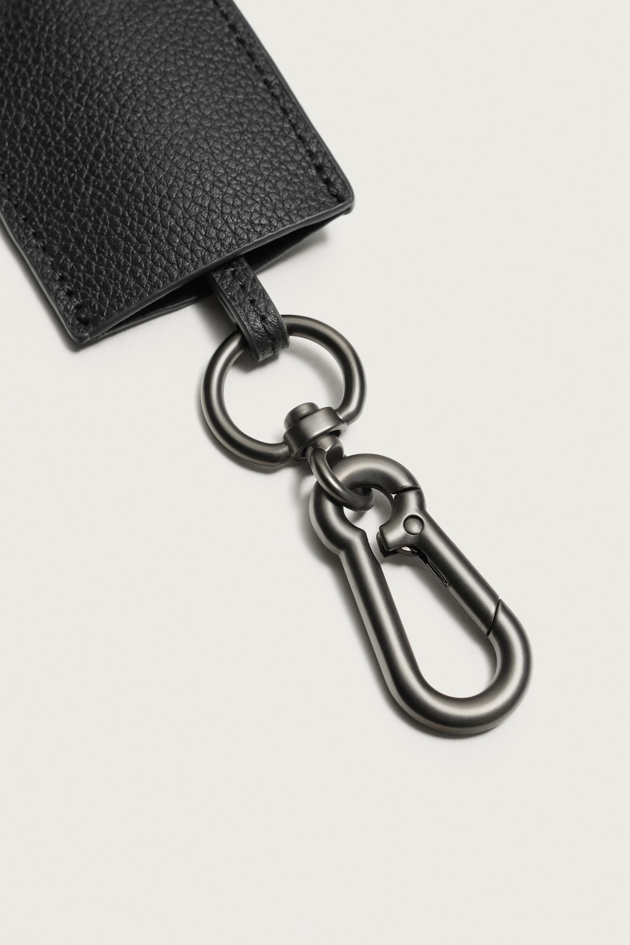 Мужские брелоки Zara LEATHER PENDANT KEYCHAIN — фото 3