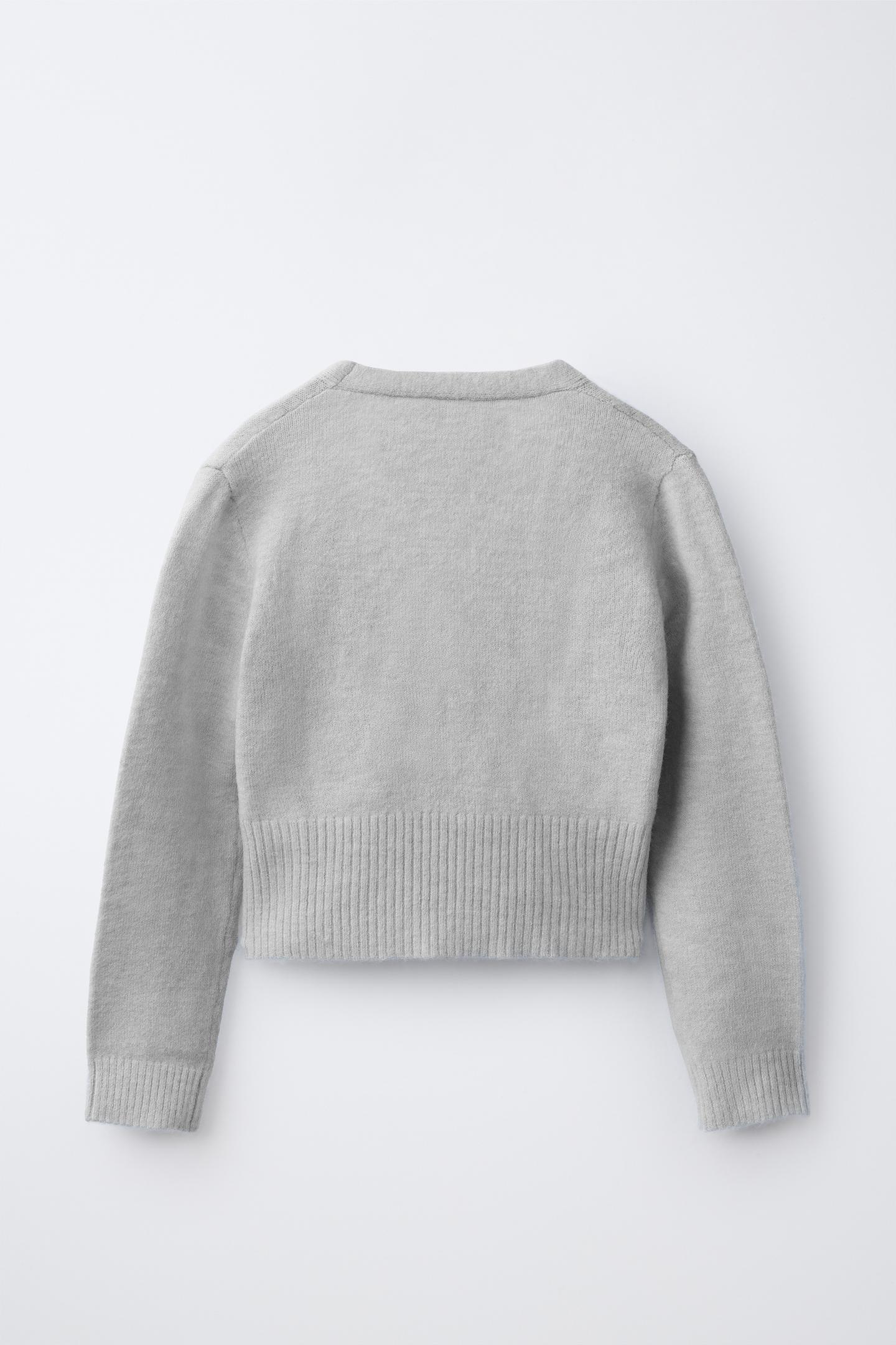Детский кардиган Zara Double-Breasted, цвет: Светлый серый — фото 2