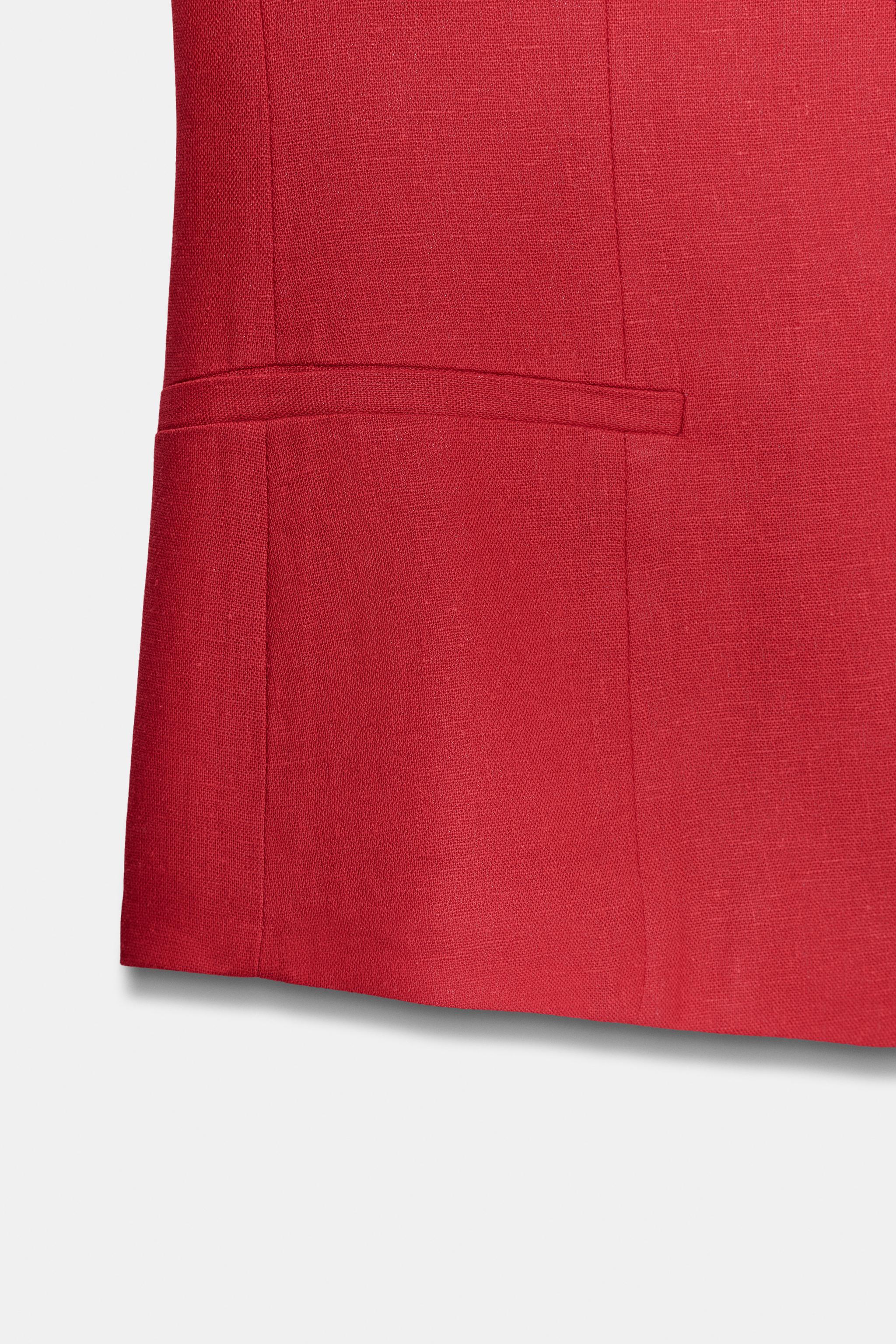 LINEN SWEETHEART NECK VEST