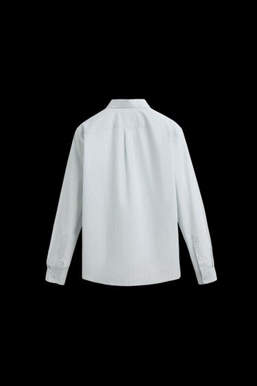 STRIPED COTTON - LINEN SHIRT - striped by Zara