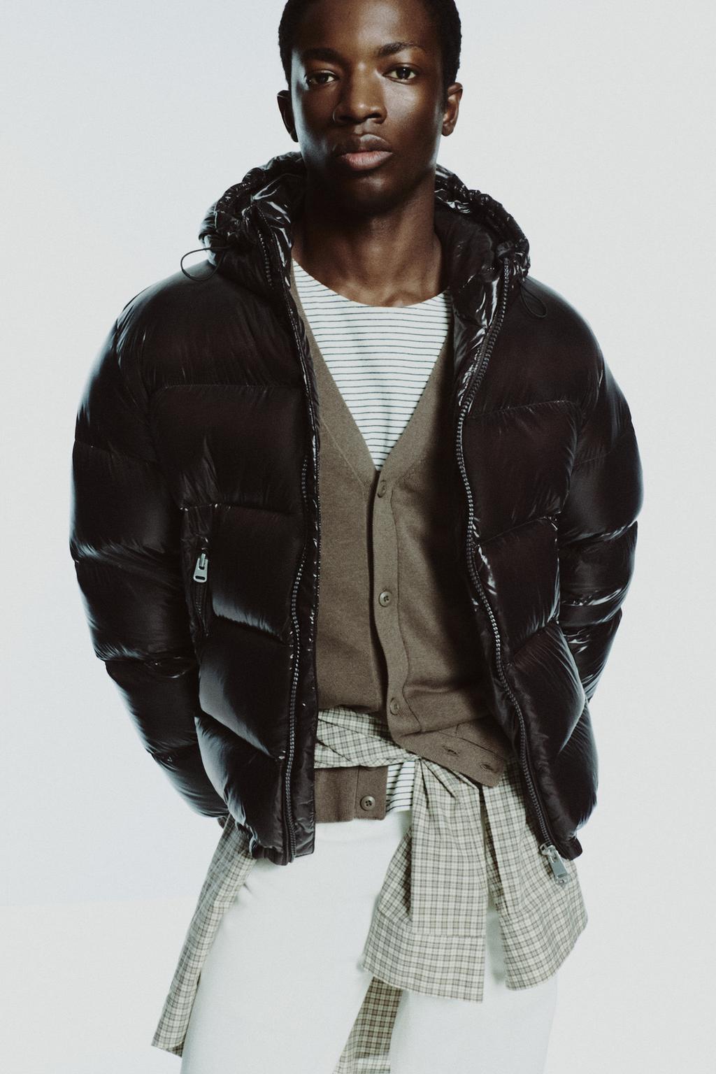 100% FEATHER WATER REPELLENT PUFFER JACKET