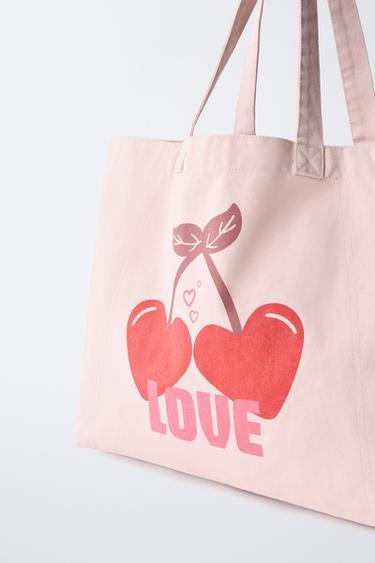 CHERRY TOTE BAG - Pink by Zara - Image 2