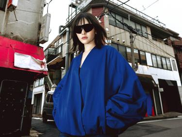 ZW COLLECTION ボンバージャケット濃青ZaraのZW COLLECTION ボンバージャケット - 濃青 