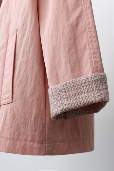 PARKA LÉGÈRE À CAPUCHE - Rose de Zara - Image 5