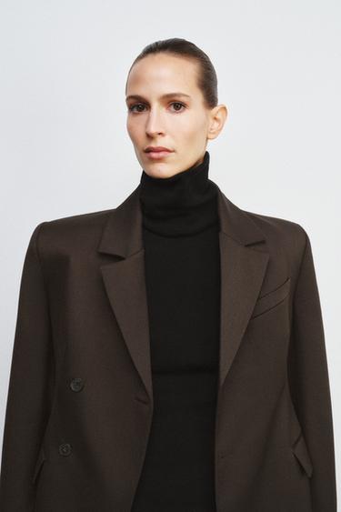 TOP COL MONTANT SANS MANCHES - Noir de Zara - Image 1