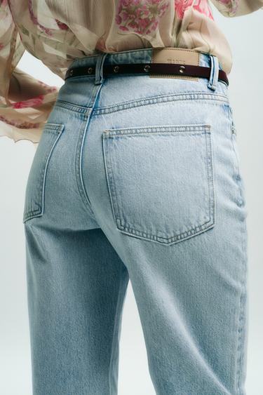 JEAN Z1975 REGULAR FIT TAILLE HAUTE CEINTURE - Bleu clair de Zara - Image 6