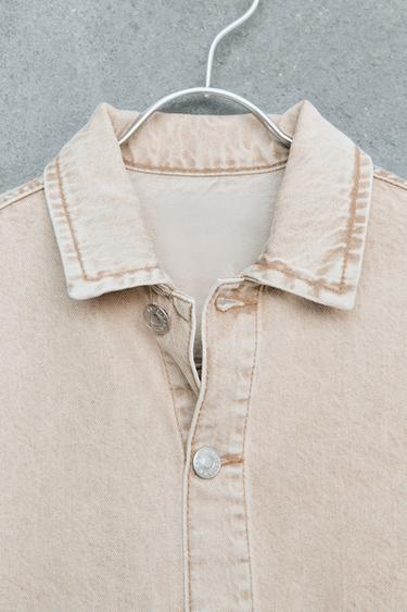 STORIESZ - DENIM JACKET - Beige by Zara - Image 2