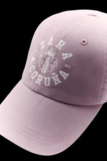 Zara VARSITY 50TH ANNIVERSARY CAP - Pink