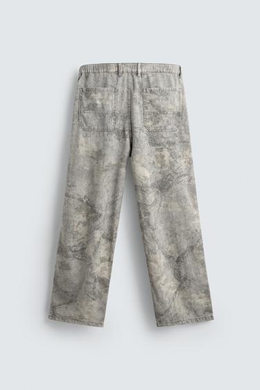 ABSTRACT PRINT RELAXED FIT TROUSERS - Printed by Zara - Image 6