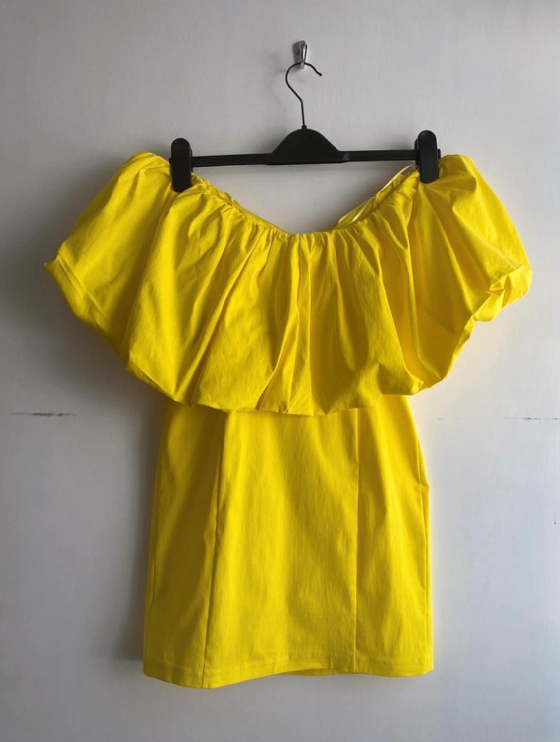 VOLUMINOUS GATHERED DRESS - Image 3