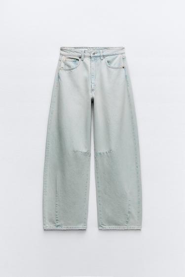 ДЖИНСЫ TRF BAGGY BALLOON СО СРЕДНЕЙ ПОСАДКОЙ — ГОЛУБОЙ от Zara — изображение 0