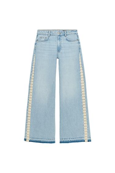 Z1975 WIDE-LEG HIGH-WAIST JEANS WITH CROCHET