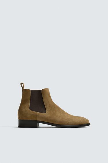 BOTA CHELSEA PIEL - Marrón de Zara