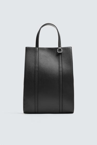 BOLSO SHOPPER - Negro de Zara