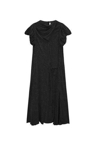 POLKA DOT DRAPED DRESS - LIMITED EDITION