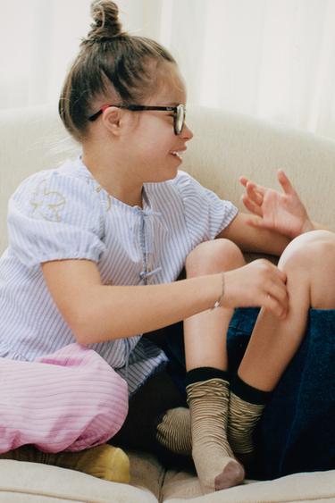 РУБАШКА С ПРИНТОМ В ПОЛОСКУ — РОЗОВЫЙ от Zara