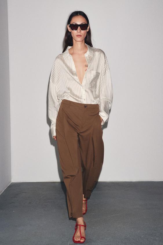 ZW COLLECTION PLEATED PANTS WITH LOOPS