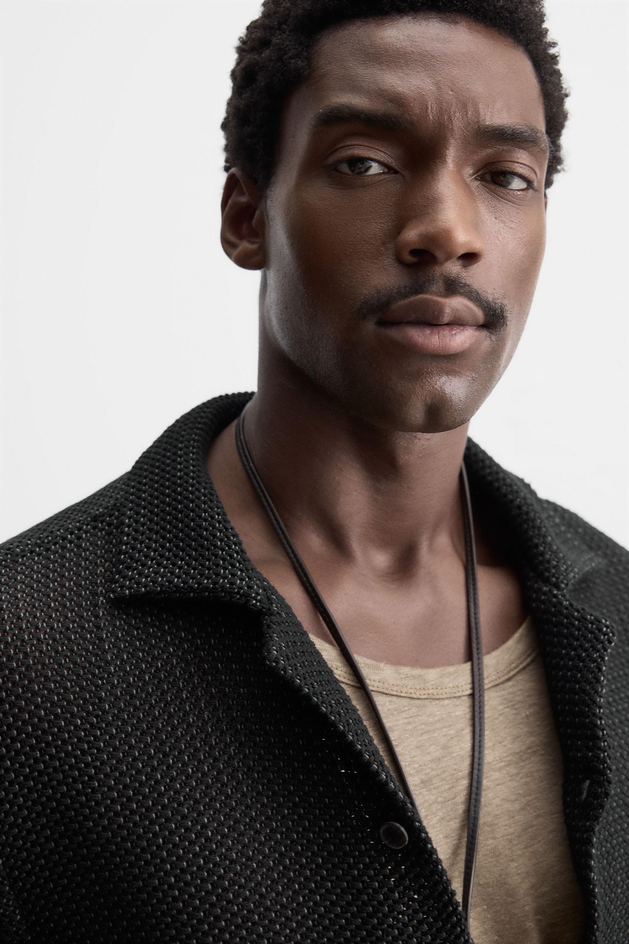 OPEN WEAVE TEXTURED SHIRT