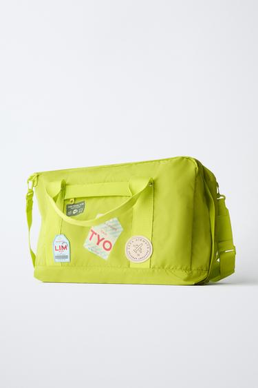 SAC À DOS DE VOYAGE AVEC PIÈCES - Jaune de Zara - Image 1