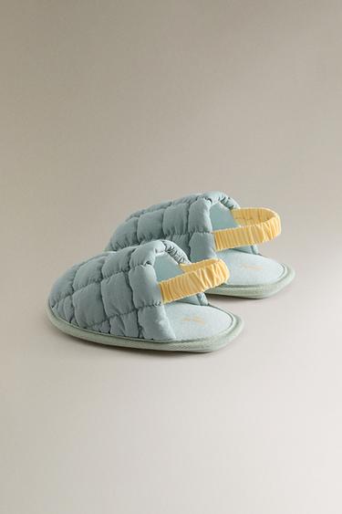 CHAUSSONS MATELASSÉS OUVERTS À L’ARRIÈRE ENFANT - Bicolore de Zara - Image 3