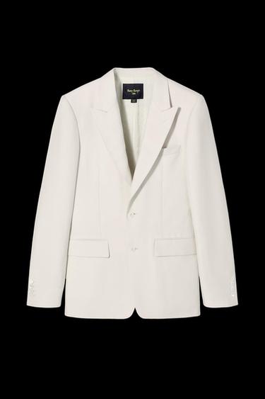 Zara SUIT BLAZER BOBBY GILLESPIE X ZARA - Ecru