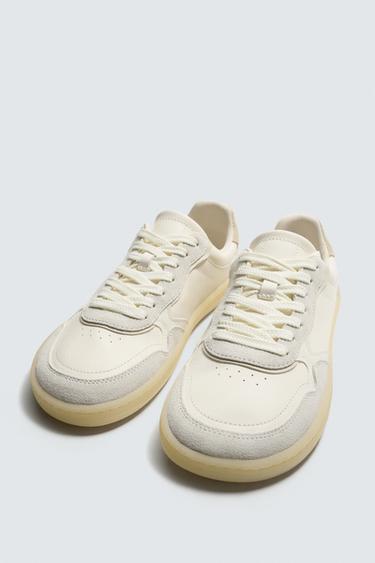 BASKET BAREFOOT EN CUIR - Blanc de Zara - Image 4