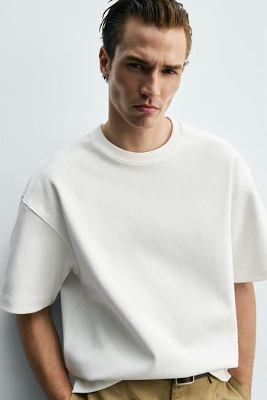 INTERLOCK RELAXED FIT SWEATSHIRT - White by Zara - Image 4