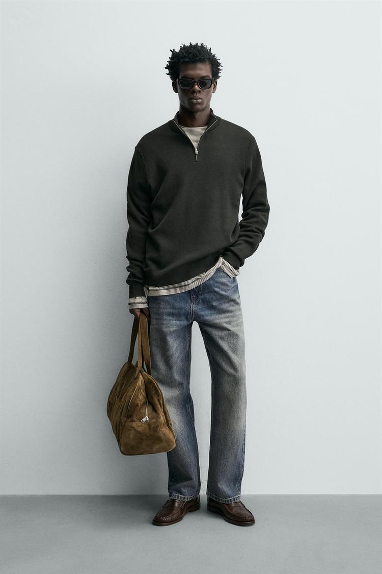 FERMUARLI YAKALI PAMUKLU KAZAK