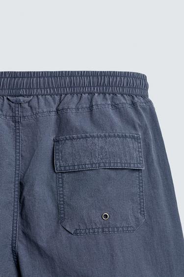 PUKAS SURF X ZARA LONG SWIMMING TRUNKS - Blue by Zara - Image 9