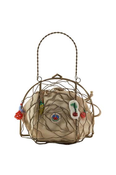 Zara MULTICHARM METAL BAG - Bronze - Image 0