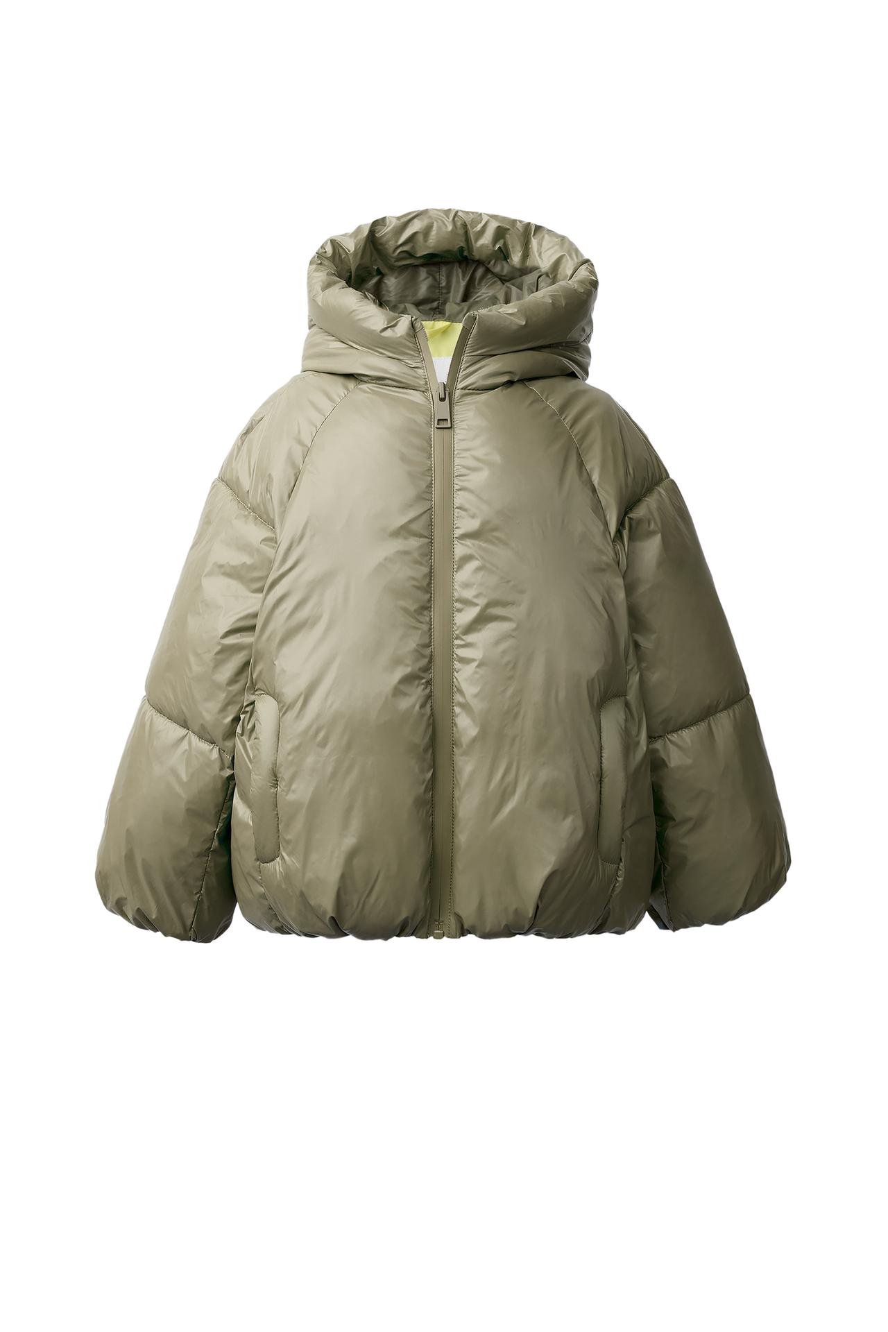 WATER-REPELLENT RUBBERISED PUFFER COAT