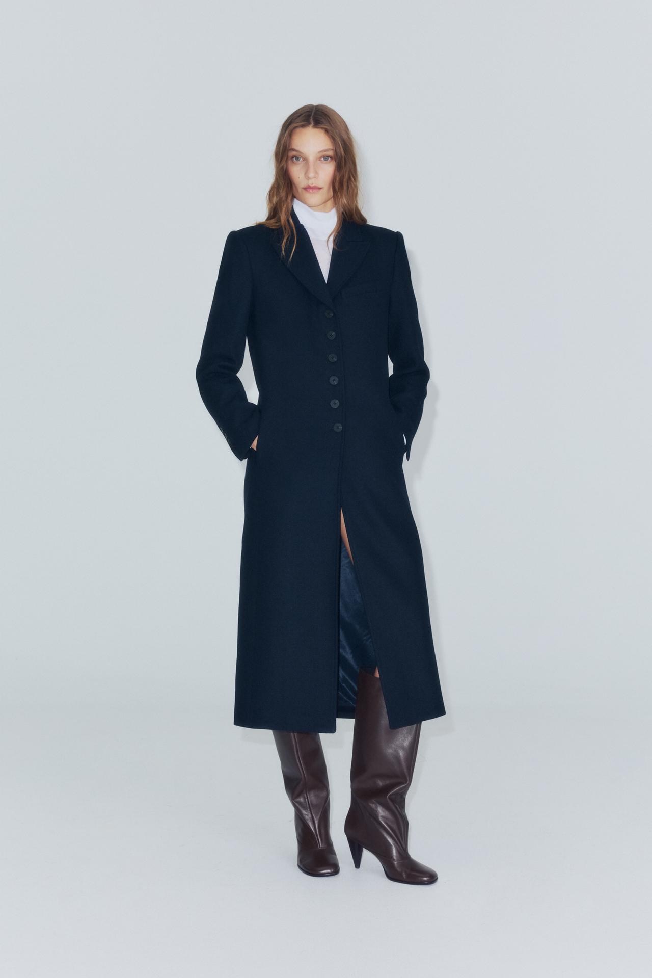 ДЛИННОЕ ПАЛЬТО ИЗ ШЕРСТИ — ZW COLLECTION