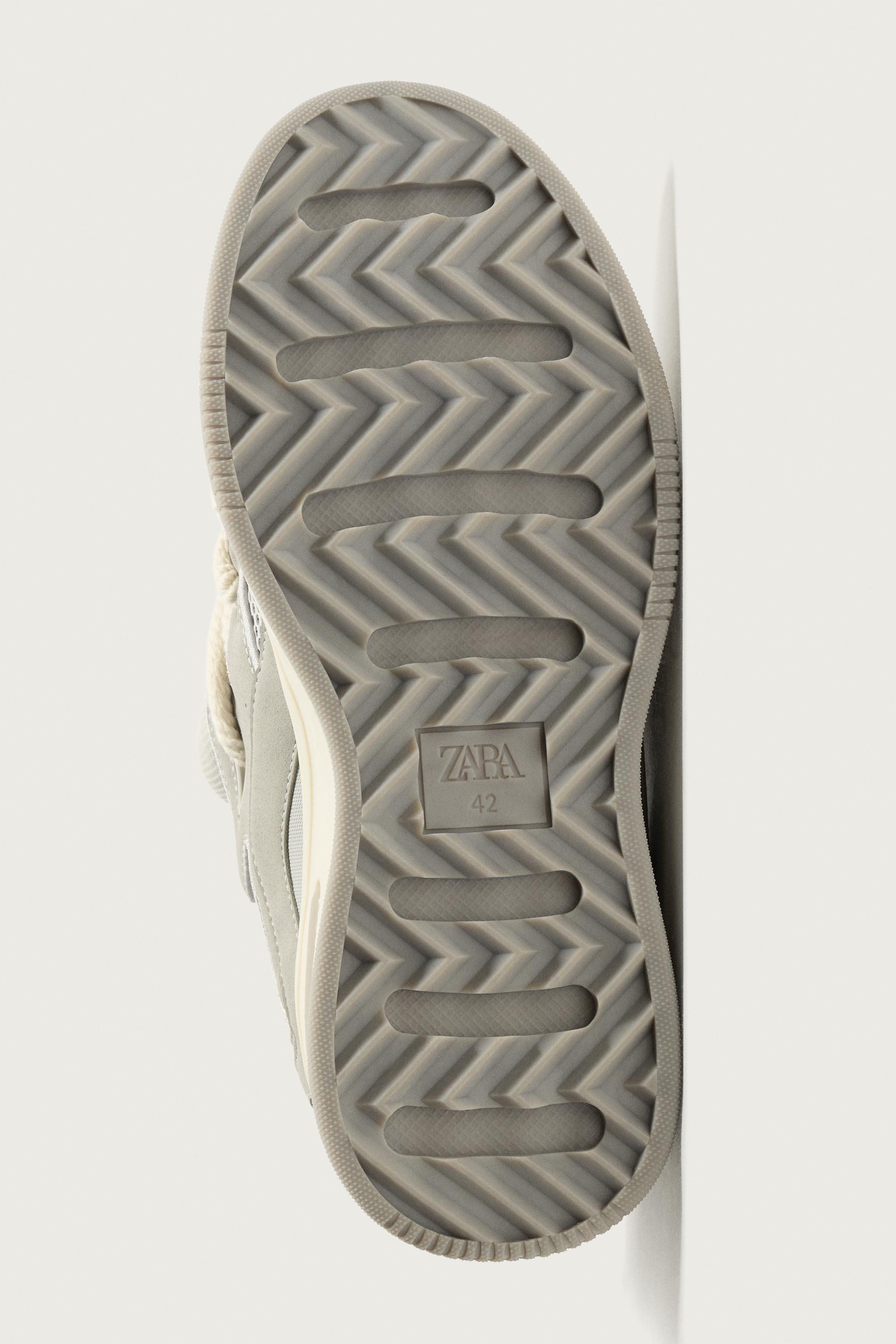 Мужские кроссовки Zara ROPE LACE SKATE SNEAKERS — фото 7