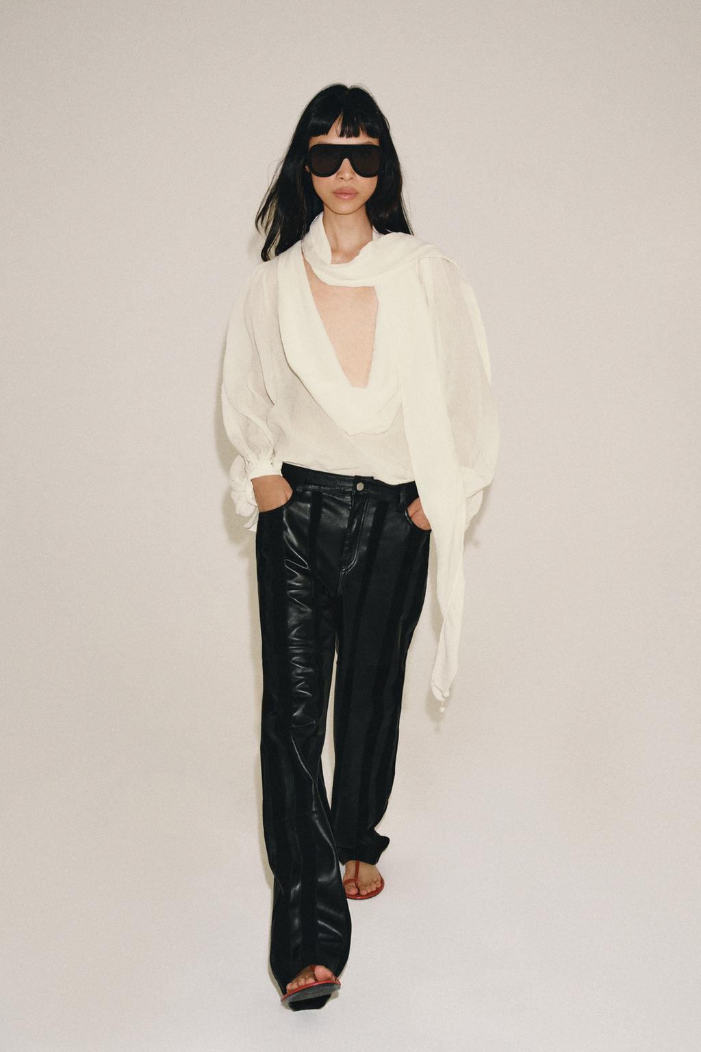 ZW COLLECTION TIE-NECK BLOUSE