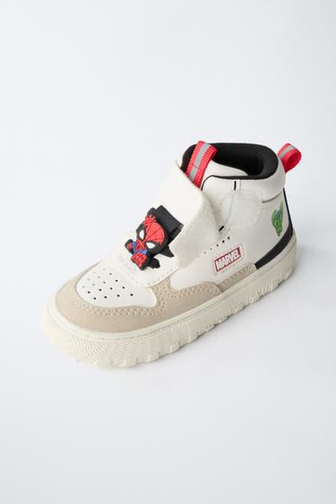 THE AVENGERS © MARVEL HIGH-TOP SNEAKERS - White by Zara - Image 2