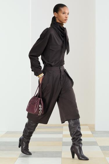 Zara SCRF SHRT - Chocolate