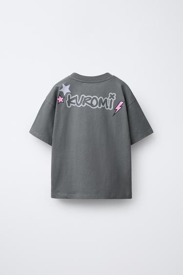 T-SHIRT À STRASS KUROMI © SANRIO - Gris anthracite de Zara - Image 1