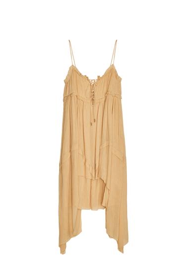 ZW COLLECTION ASYMMETRIC RUFFLED DRESS