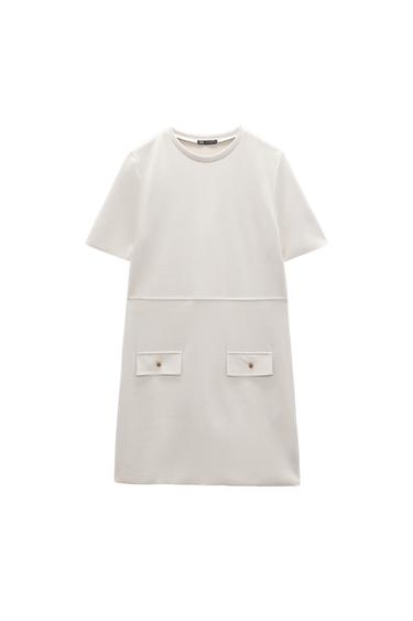 FAUX SUEDE DRESS